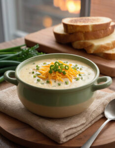 Cheesy Hamburger Potato Soup